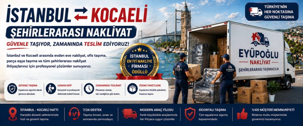 İstanbul Kocaeli şehirlerarası ev taşıma sürecinde eşyaların güvenli şekilde paketlenmesi ve taşınması